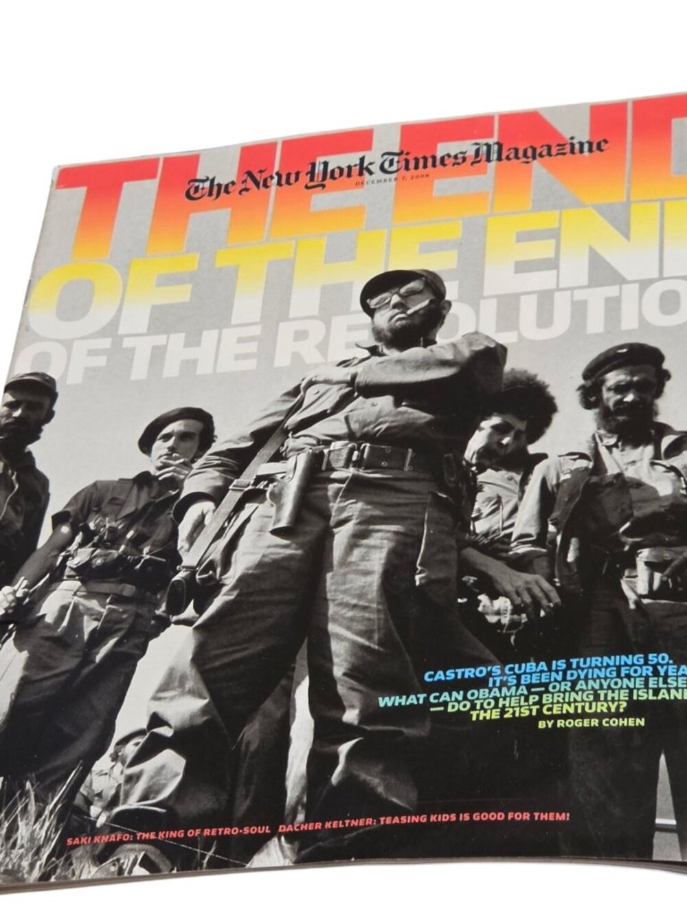 The New York Times Magazine December 7 2008 Fidel Castro Cuban Revolution Cuba